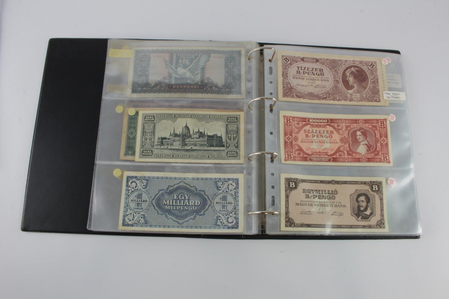 Hungary (52), collection in album, issues from 1840's to 1990's, including a group of B-Pengo - Image 18 of 31