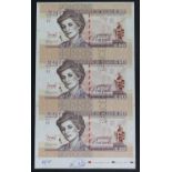 Test Note, 20 Pounds Banknote of Wales (not legal tender), private essay security printing