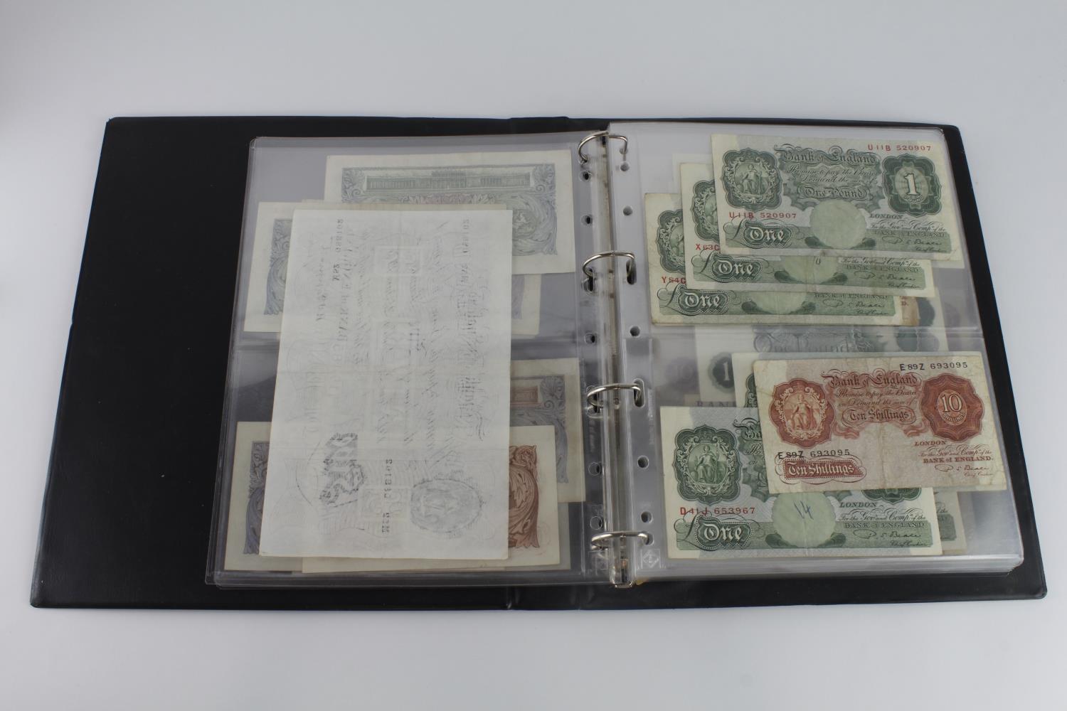 Bank of England & Treasury in Hendon album (82), Bradbury 1 Pound, Warren Fisher 1 Pound, Peppiatt 1 - Image 6 of 23