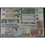 Bank of England (16), Beale 1 Pound (2) both REPLACEMENT notes, O'Brien 5 Pounds Lion & Key,