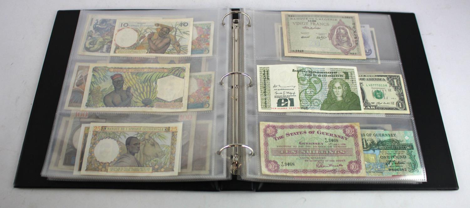World in album (64), Scotland (15) a good range of 1 Pound notes from various banks, no duplication, - Image 10 of 19