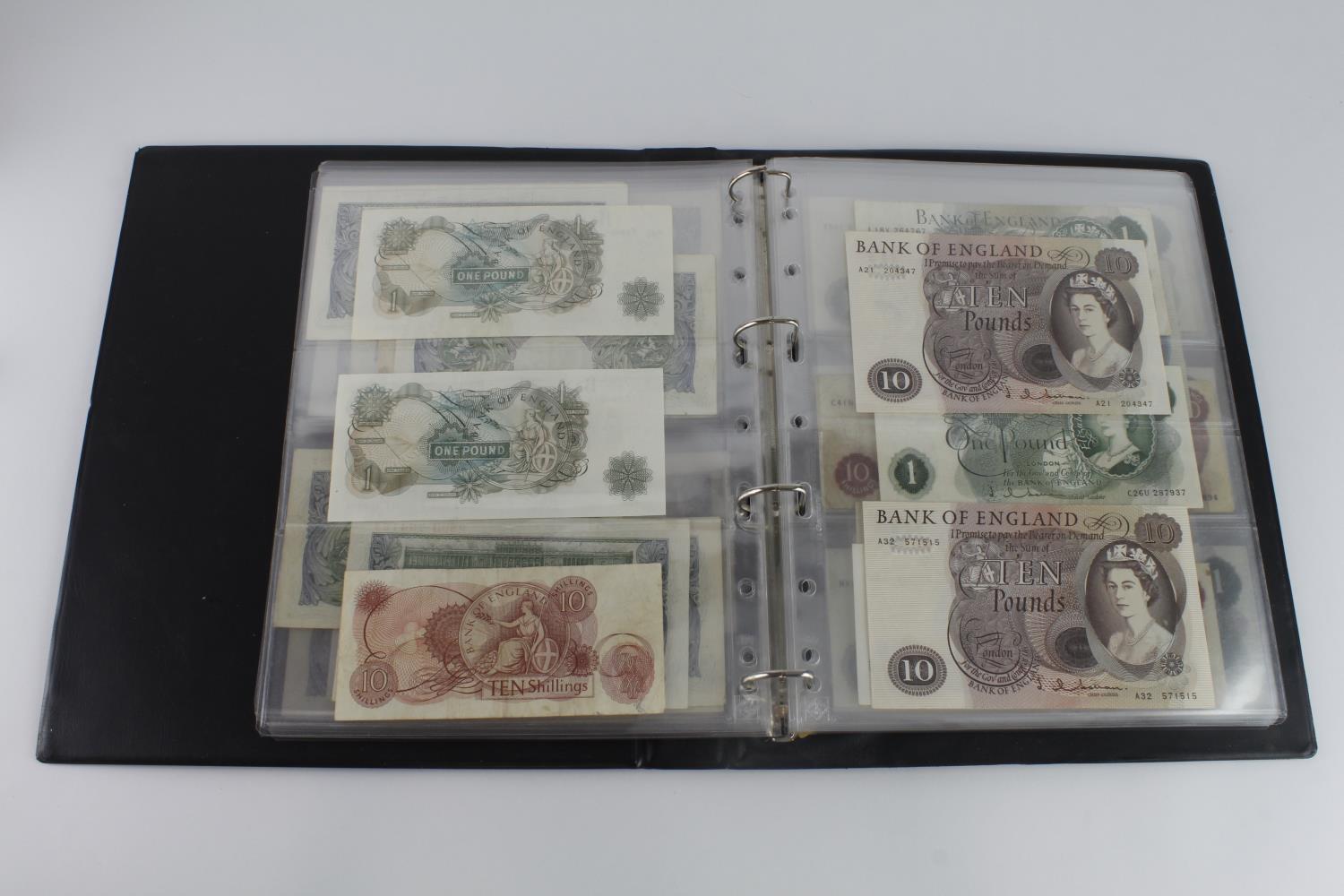 Bank of England & Treasury in Hendon album (82), Bradbury 1 Pound, Warren Fisher 1 Pound, Peppiatt 1 - Image 10 of 23