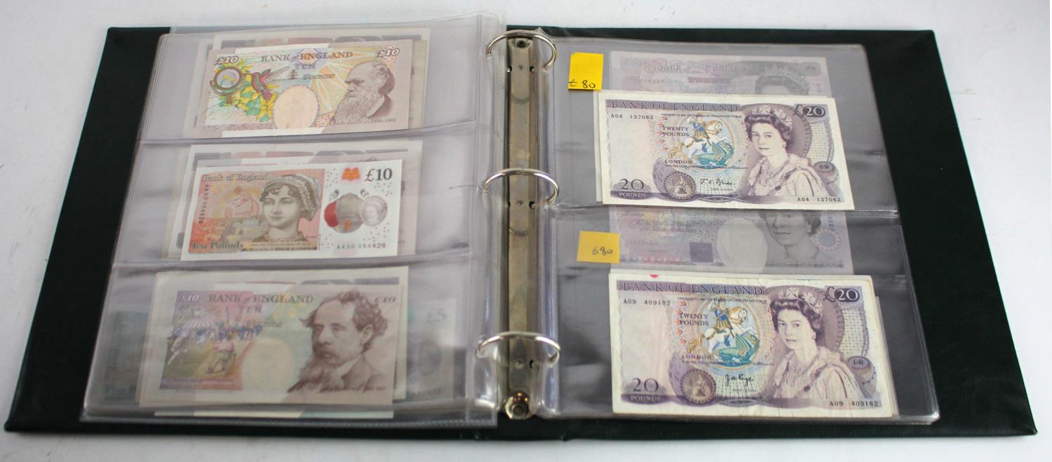 Bank of England & Treasury (57), a collection in album with a good range of FIRST RUN notes, some - Image 19 of 24