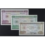 Northern Ireland, Ulster Bank Limited (3), 20 Pounds dated 1st February 1988, signed Victor