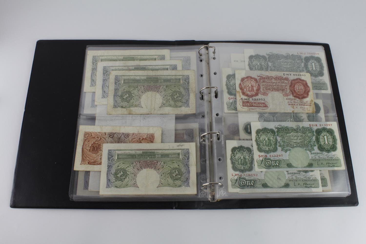 Bank of England & Treasury in Hendon album (82), Bradbury 1 Pound, Warren Fisher 1 Pound, Peppiatt 1 - Image 7 of 23