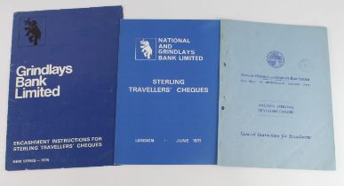 Grindlays Bank Limited SPECIMEN Letters of Credit, Letters of Indication and Travellers Cheques