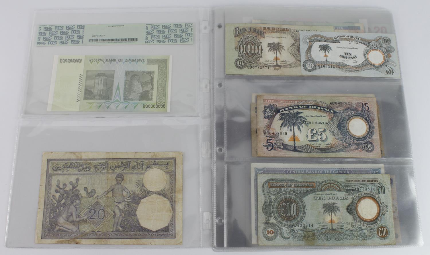 World, Africa (30), in album sleeves including Morocco 5 Dirhams 1969, Zambia 10 Kwacha & 20 - Image 2 of 11