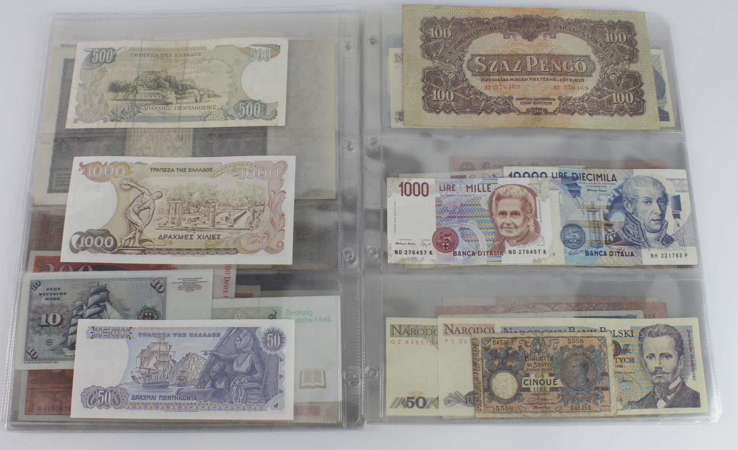 World, Europe (56), in album sleeves including Albania 100 Franga, Belgium 500 Francs, Malta 5 Liri, - Image 10 of 16