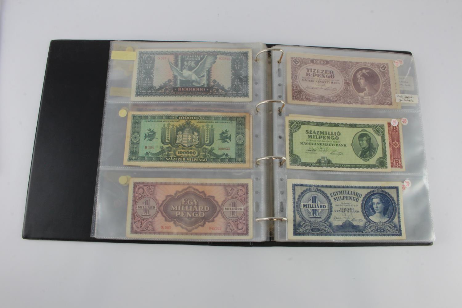 Hungary (52), collection in album, issues from 1840's to 1990's, including a group of B-Pengo - Image 17 of 31