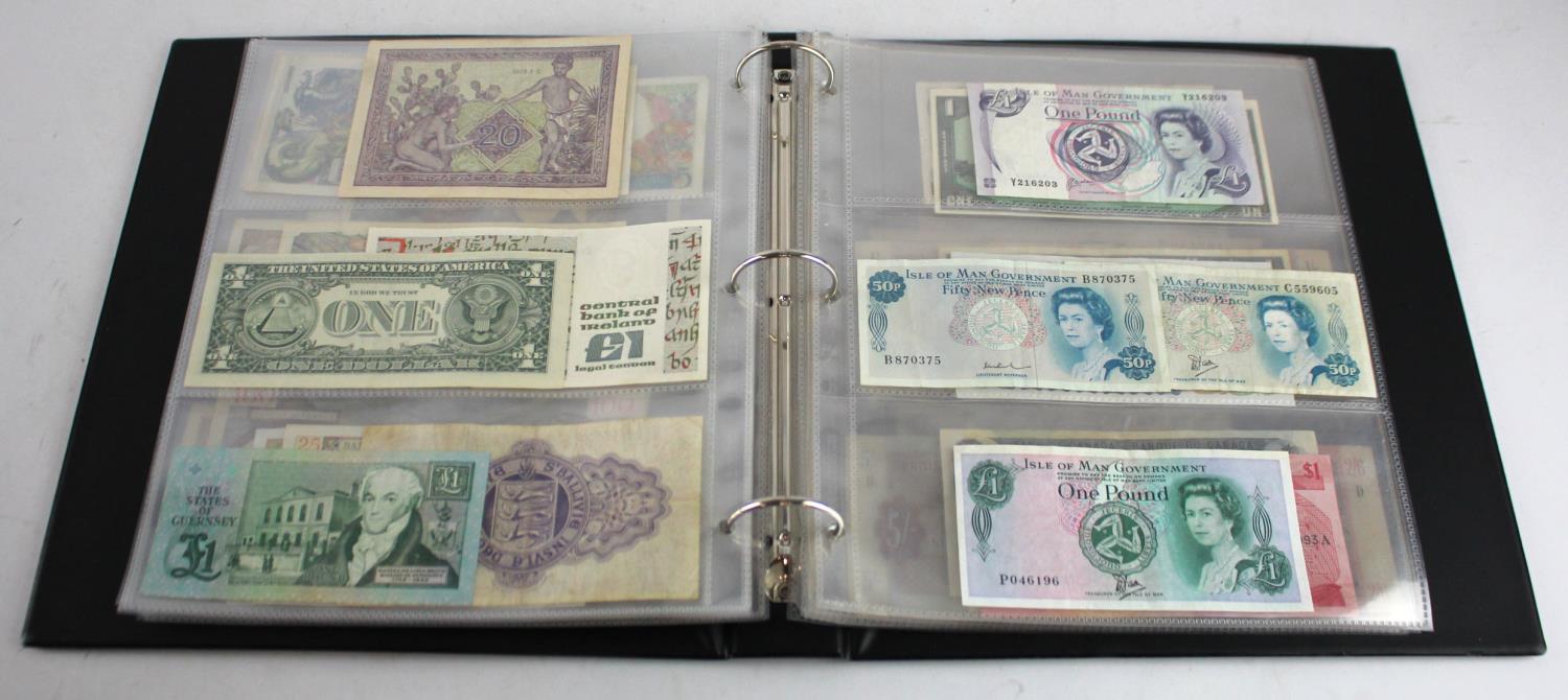 World in album (64), Scotland (15) a good range of 1 Pound notes from various banks, no duplication, - Image 11 of 19