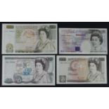 Gill (4), 50 Pounds issued 1988, serial C16 838530 (B356, Pick381b) EF+, 20 Pounds issued 1988,