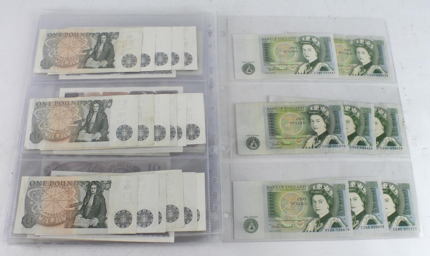 Bank of England & Treasury (54), Warren Fisher 1 Pound x 2, a range of Bank of England notes with - Image 12 of 13