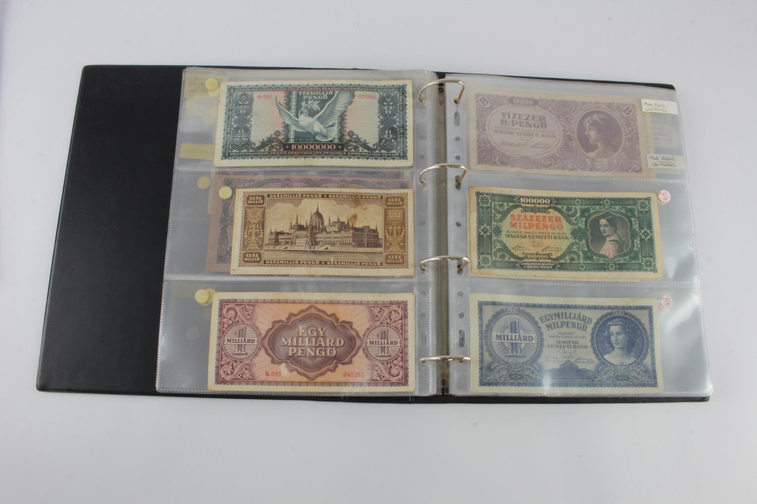 Hungary (52), collection in album, issues from 1840's to 1990's, including a group of B-Pengo - Image 16 of 31