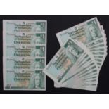 Scotland, Royal Bank of Scotland 1 Pound (34) in 2 x consecutively numbered runs of 17 notes,