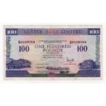 Northern Ireland, Ulster Bank Limited 100 Pounds dated 1st December 1990, signed David Went,