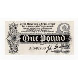 Bradbury 1 Pound (T1) issued 1914, serial A.648700, this note has been doctored to appear like a