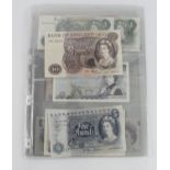 Bank of England (21), a group of Uncirculated notes, Fforde 10 Shillings, Page 10 Pounds, 5