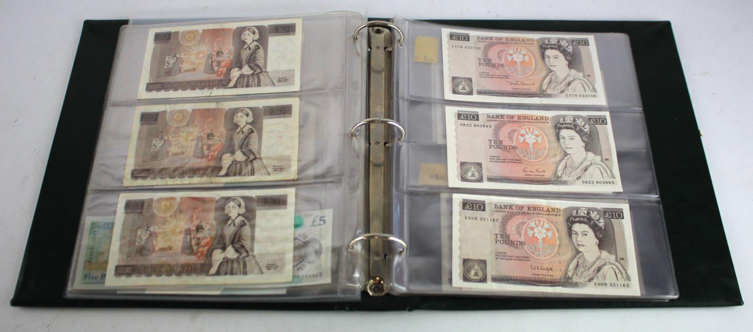 Bank of England & Treasury (57), a collection in album with a good range of FIRST RUN notes, some - Image 16 of 24