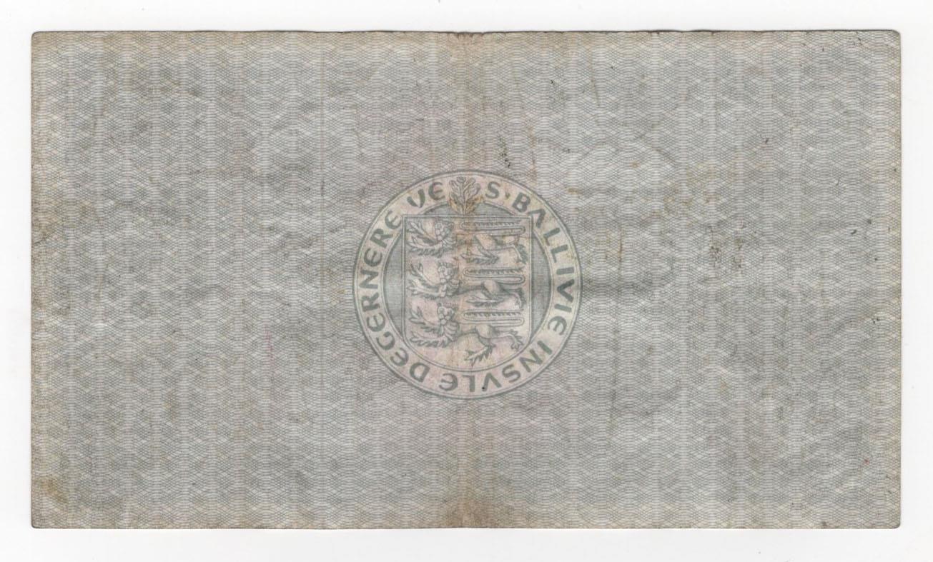 Guernsey 5 Pounds dated 1st December 1956, signed Guillemette, serial 2/L 2145 (BNB B149a, - Image 2 of 2