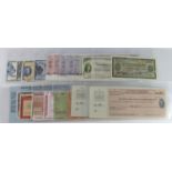 World Travellers Cheques (36), including Germany 50 and 100 Reichsmark 1939 issue with English