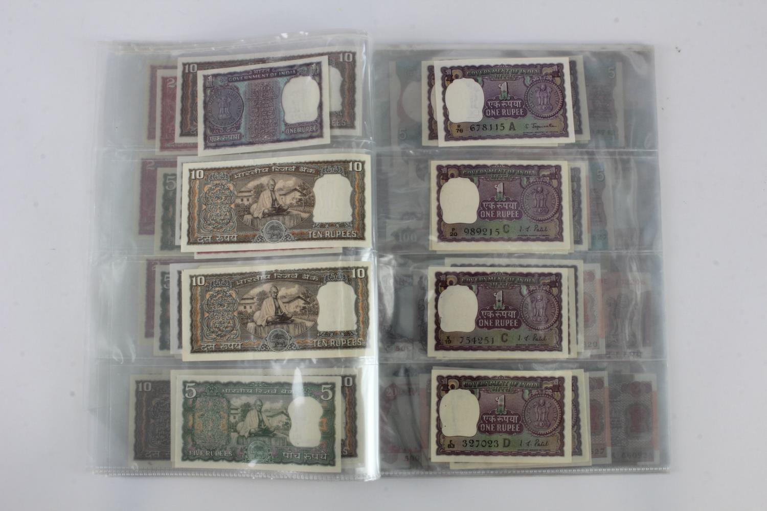 India (80), a high grade group in album pages, 1 Rupee to 100 Rupees 1970's to 1990's, very little - Image 8 of 19