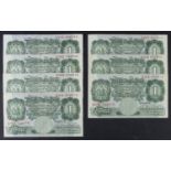 Beale 1 Pound (B269) issued 1950 (7), a collection of REPLACEMENT notes, prefixes S24S, S27S,