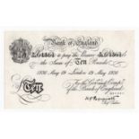 Peppiatt BERNHARD note 10 Pounds dated 19th May 1936, serial K/168 64361 (B242 for type) WW2