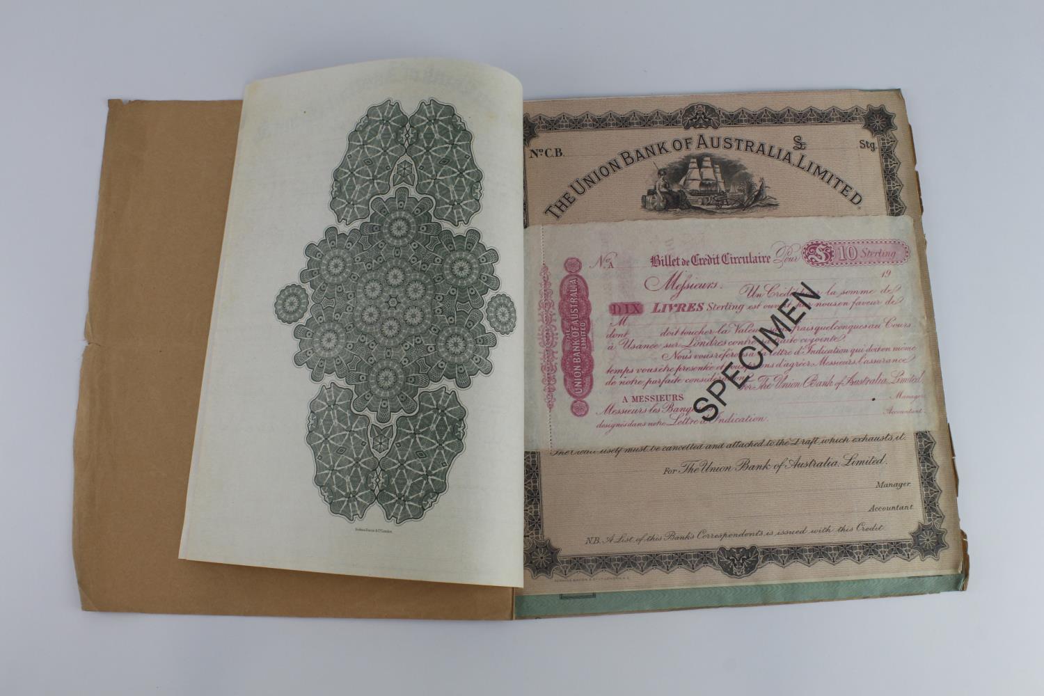 Union Bank of Australia Limited, a Booklet containing SPECIMEN Letters of Credit, Letters of - Image 4 of 11