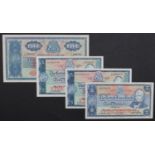 Scotland, British Linen Bank (4), 5 Pounds dated 10th April 1957, 5 Pounds dated 20th October