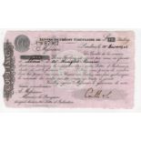 Coutts & Co., 10 Pounds Circular Letter of Credit dated 1903, a rare issued example, these usually