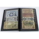 World (150), in banknote album including Bank of England, Jersey, Greece, Germany, China etc.