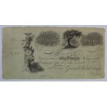 Scotland, Greenock Bank Company 20 Pounds PROOF 18--, no signature or serial number, with