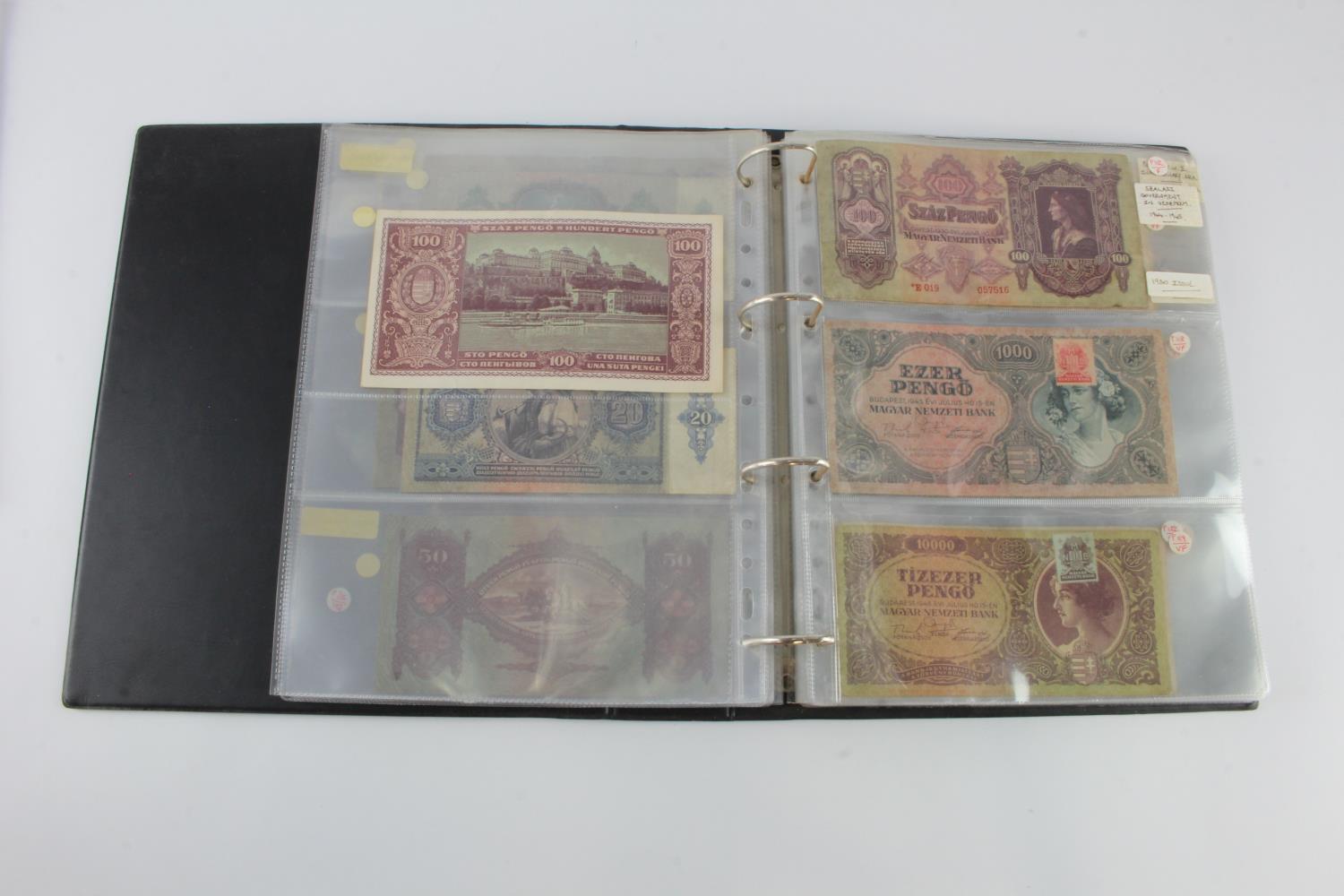 Hungary (52), collection in album, issues from 1840's to 1990's, including a group of B-Pengo - Image 12 of 31