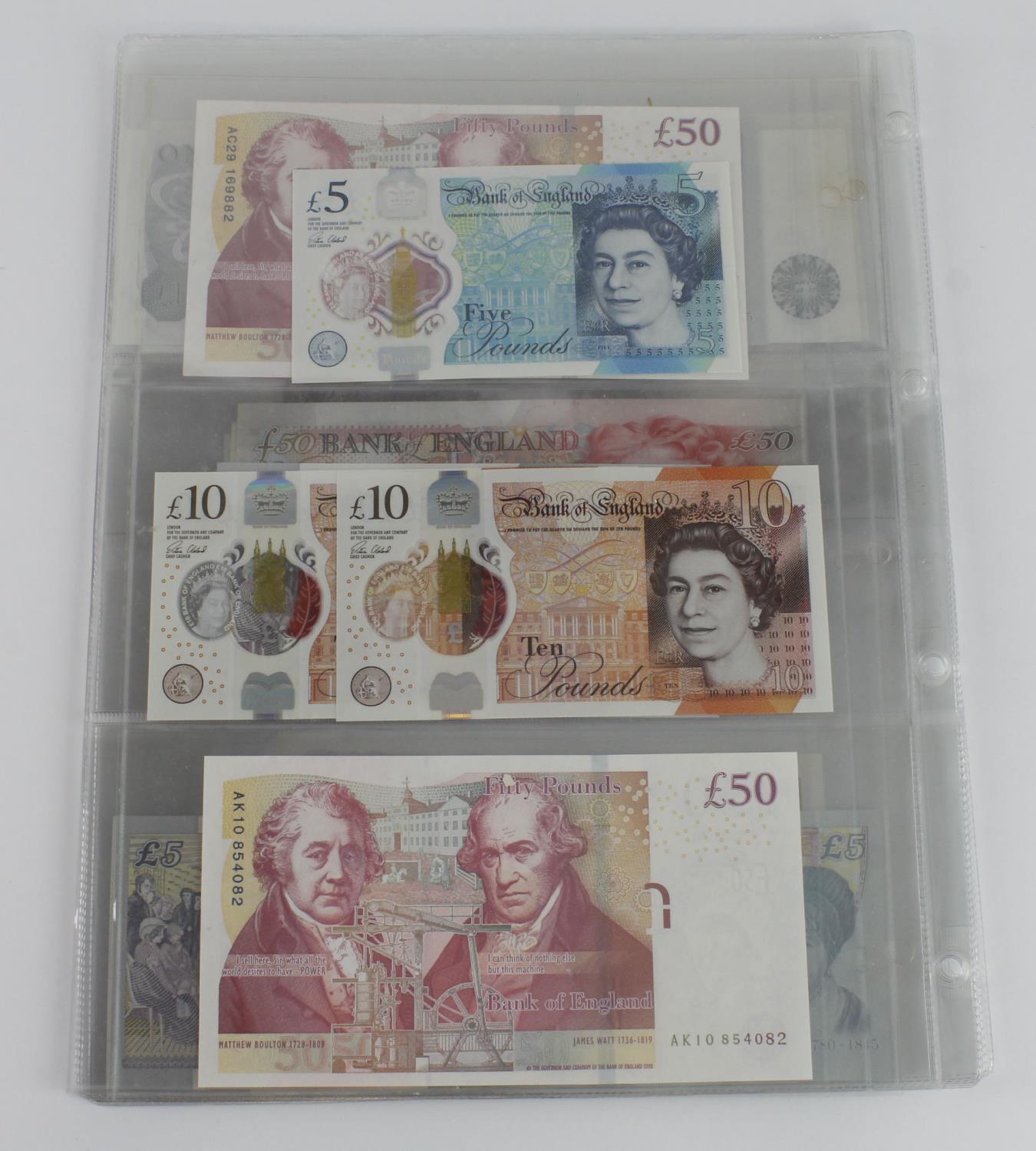 Bank of England (21), a group of Uncirculated notes, Fforde 10 Shillings, Page 10 Pounds, 5 - Image 7 of 7