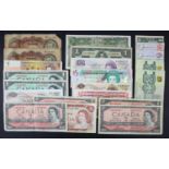 British Commonwealth (22), King George VI and Queen Elizabeth II portraits, Barbados 1 Dollar (2)