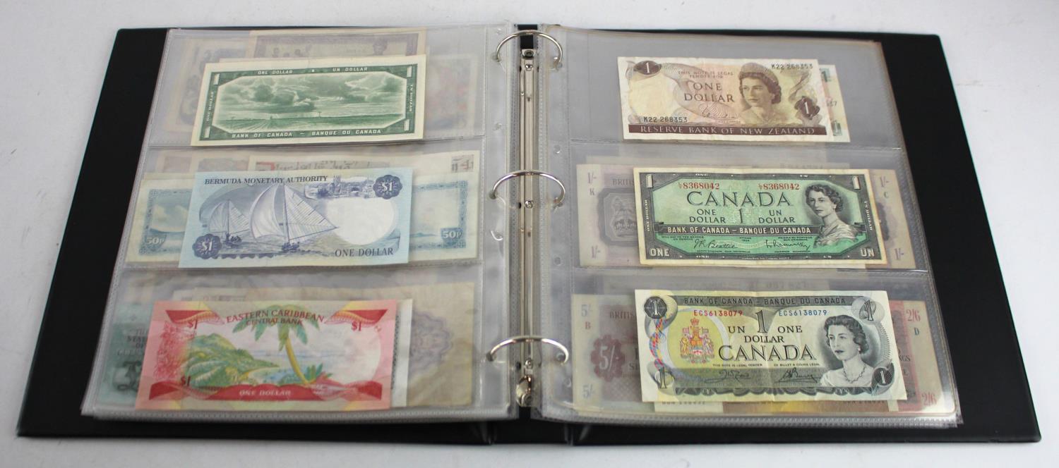 World in album (64), Scotland (15) a good range of 1 Pound notes from various banks, no duplication, - Image 13 of 19