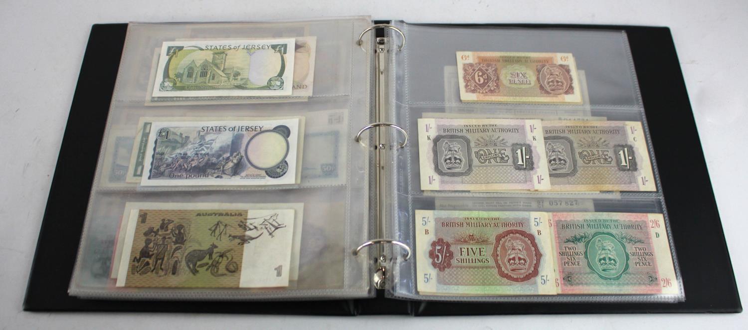 World in album (64), Scotland (15) a good range of 1 Pound notes from various banks, no duplication, - Image 15 of 19