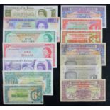 British Commonwealth and Military (14), Saint Helena 50 Pounds and 1 Pound, Belize 2 Dollars 1990,