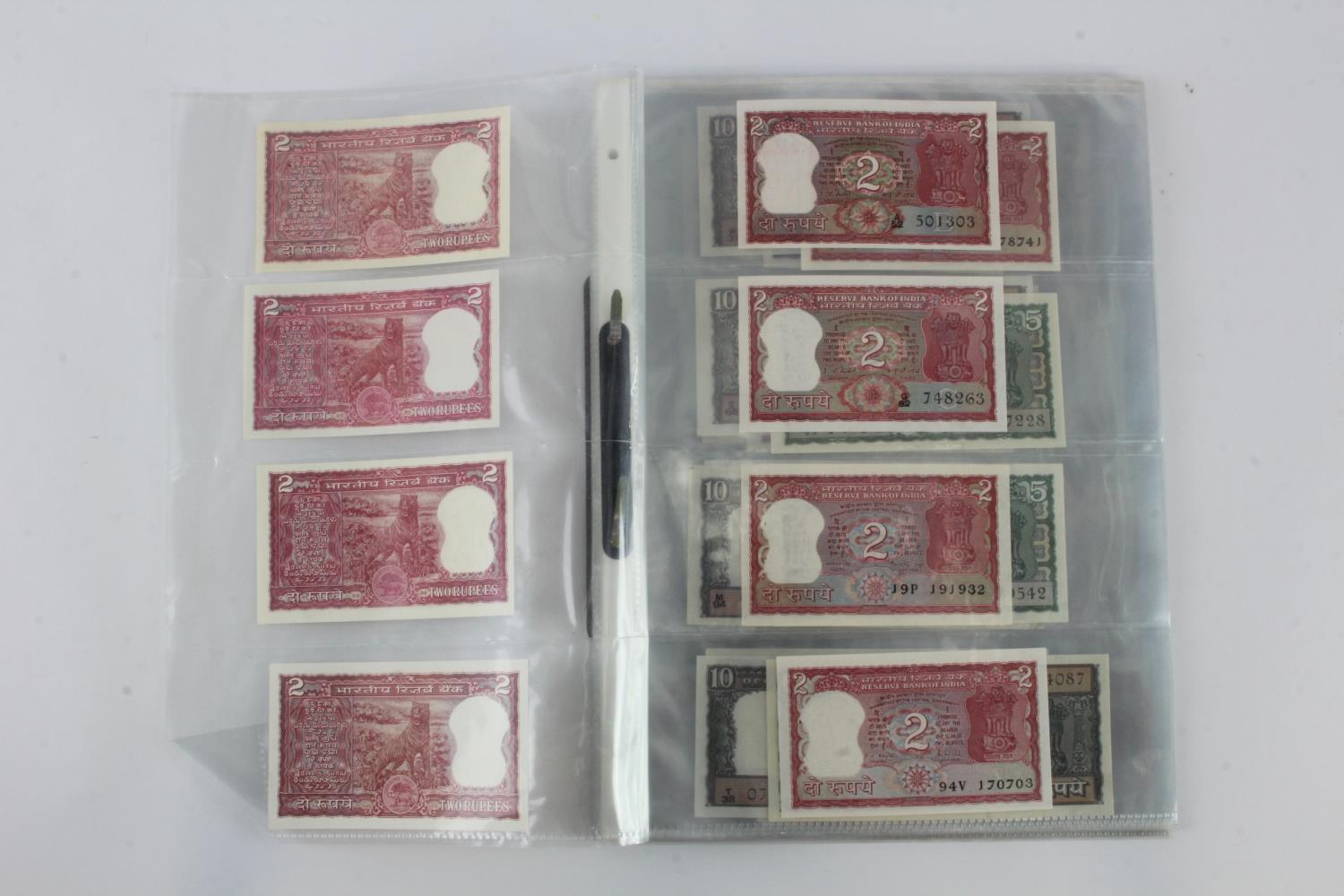 India (80), a high grade group in album pages, 1 Rupee to 100 Rupees 1970's to 1990's, very little - Image 2 of 19