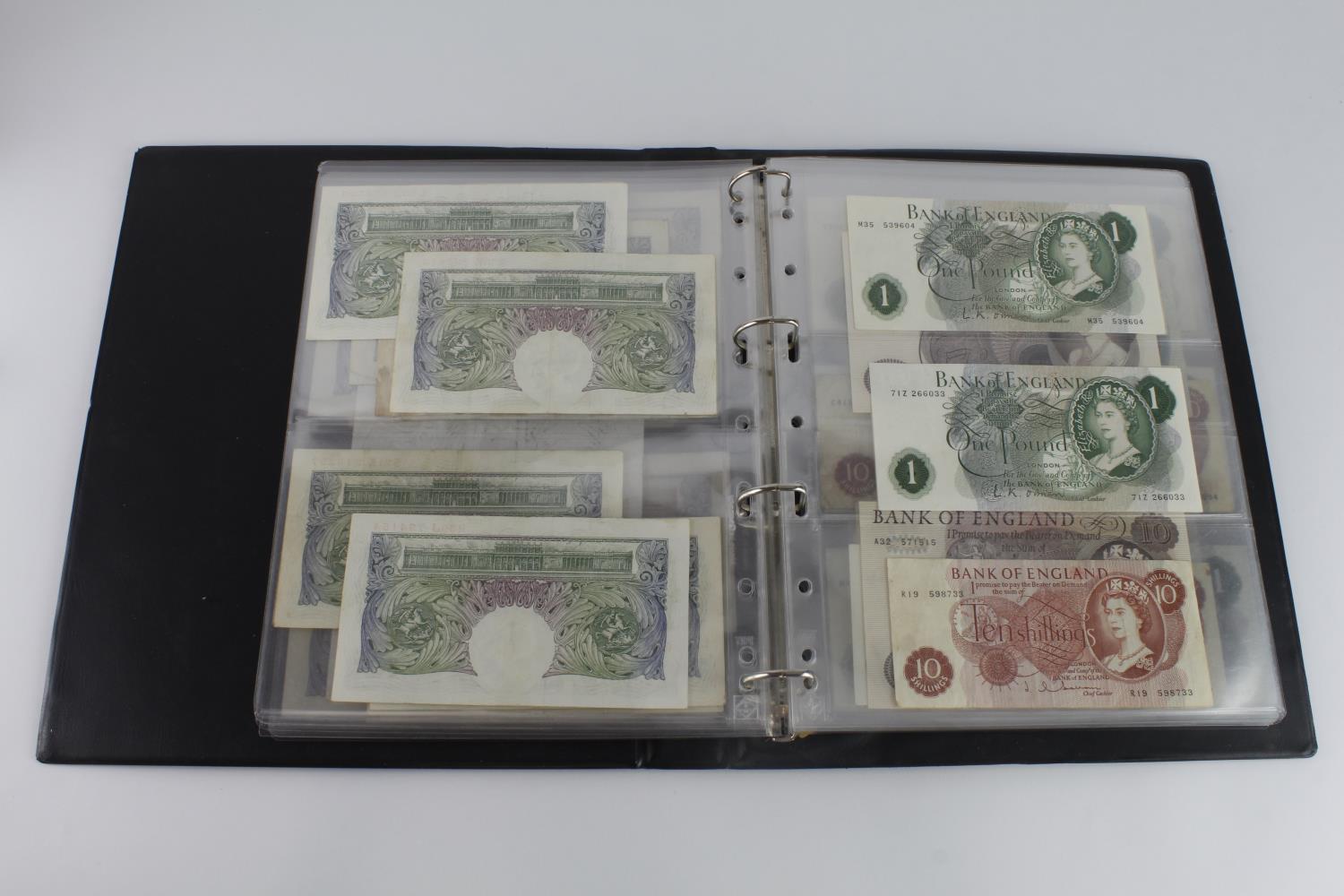 Bank of England & Treasury in Hendon album (82), Bradbury 1 Pound, Warren Fisher 1 Pound, Peppiatt 1 - Image 9 of 23