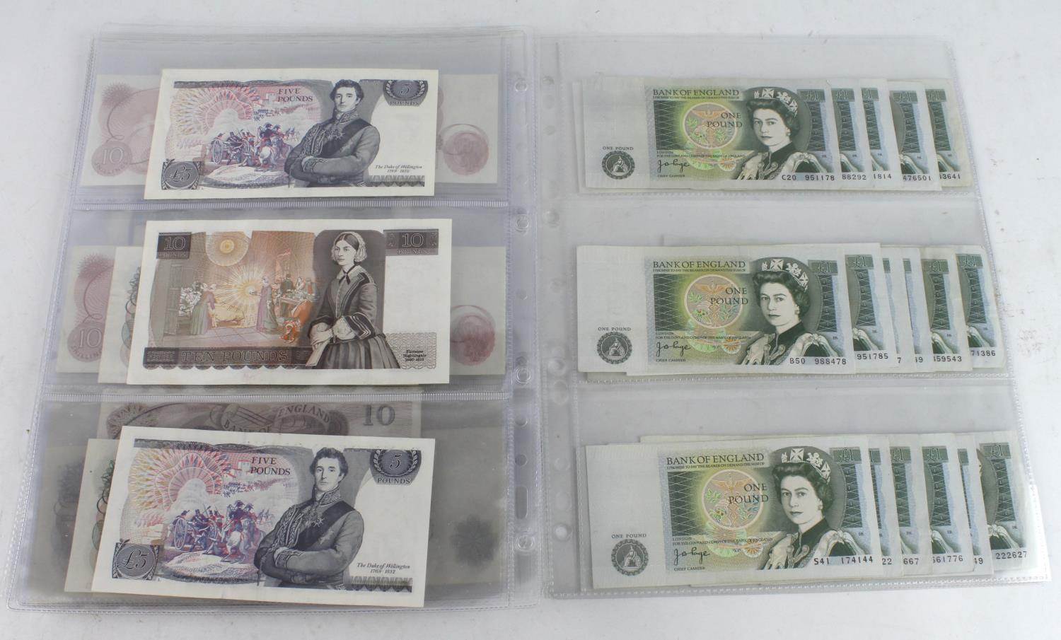 Bank of England & Treasury (54), Warren Fisher 1 Pound x 2, a range of Bank of England notes with - Image 11 of 13