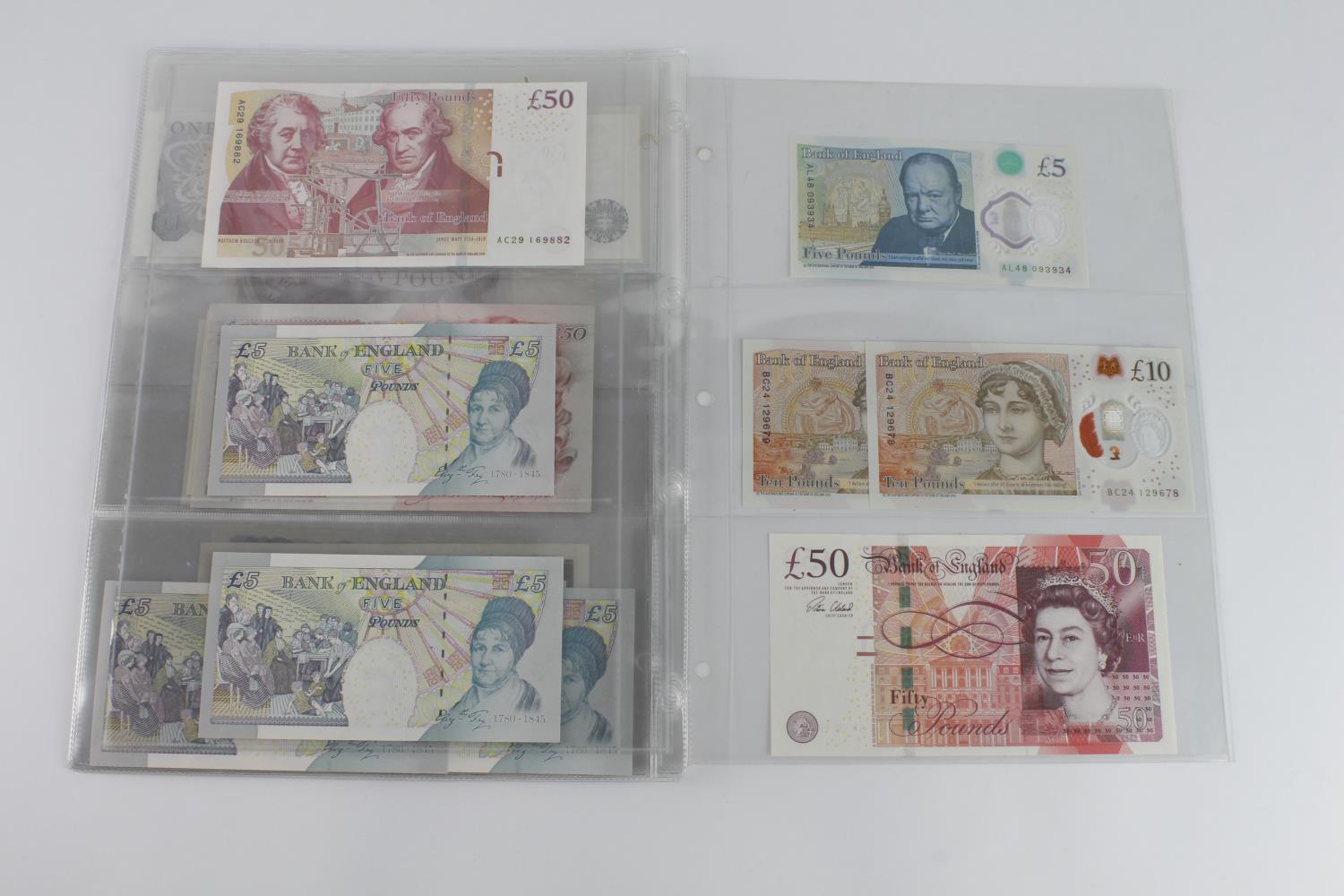 Bank of England (21), a group of Uncirculated notes, Fforde 10 Shillings, Page 10 Pounds, 5 - Image 6 of 7