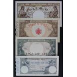 Romania (4), 1000 Lei and 2000 Lei dated 1941, 10000 Lei dated 1946, 100000 Lei dated 1947, all