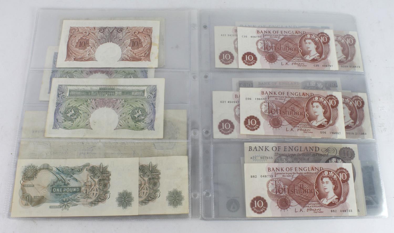 Bank of England & Treasury (54), Warren Fisher 1 Pound x 2, a range of Bank of England notes with - Image 7 of 13