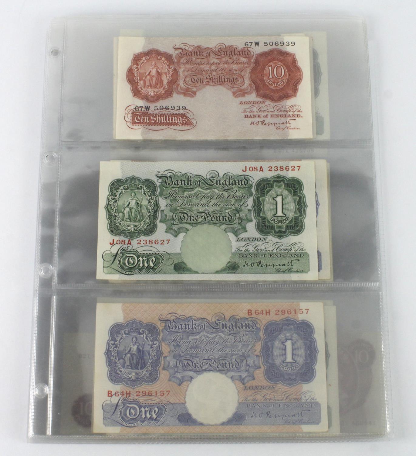 Bank of England (25), a high grade group, Peppiatt 10 Shillings and 1 Pound range including pre