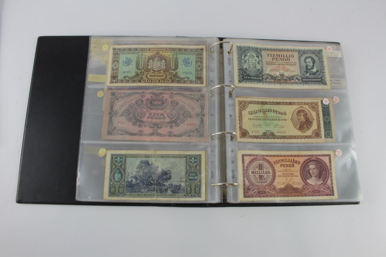 Hungary (52), collection in album, issues from 1840's to 1990's, including a group of B-Pengo - Image 15 of 31