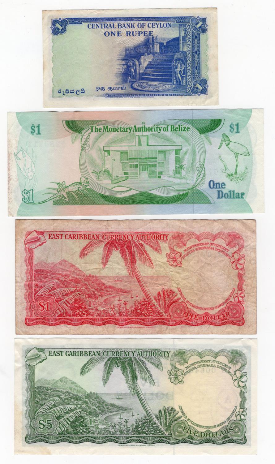 British Commonwealth (4), a group of Queen Elizabeth II portrait notes, Ceylon 1 Rupee dated 1954 - Image 2 of 2