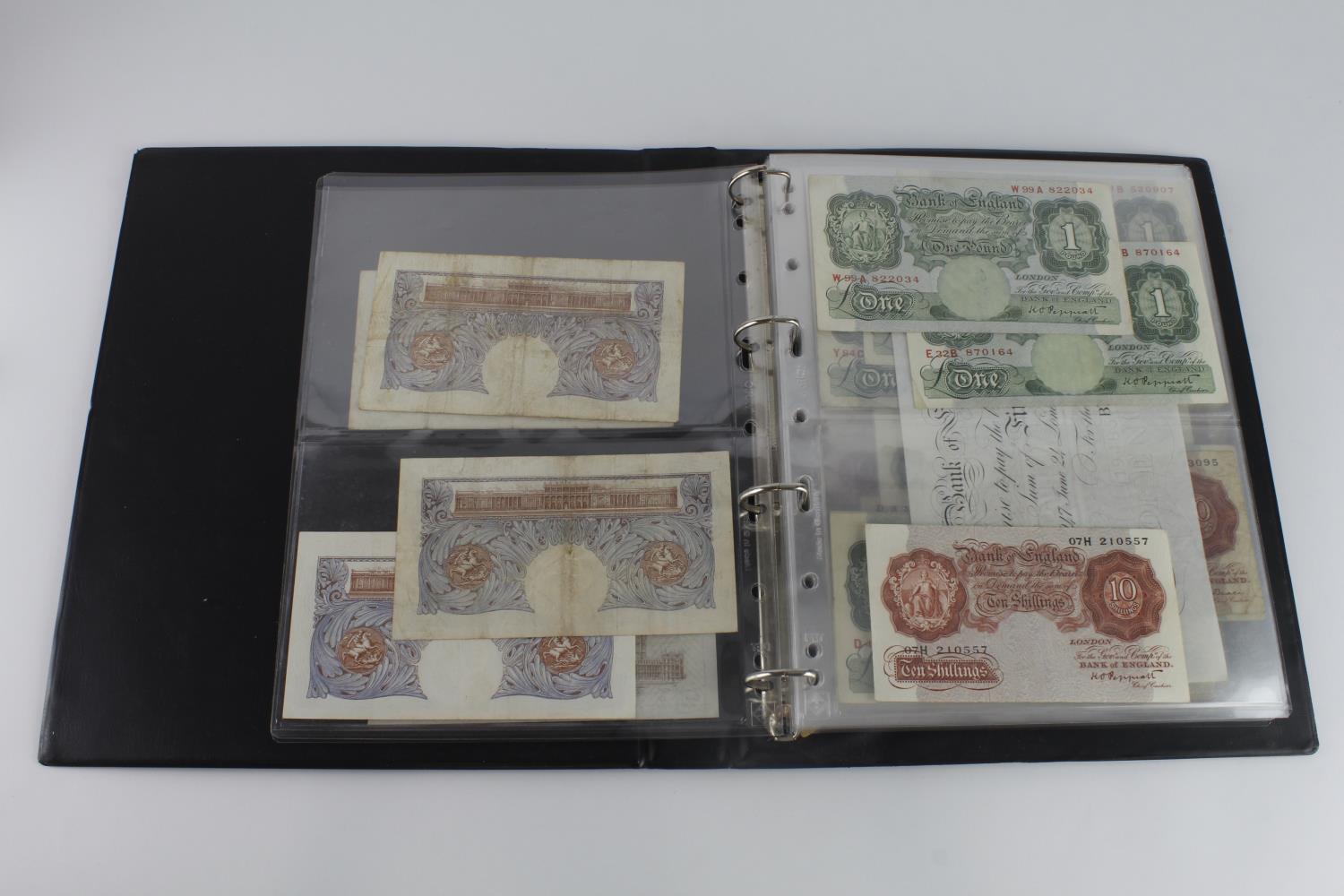 Bank of England & Treasury in Hendon album (82), Bradbury 1 Pound, Warren Fisher 1 Pound, Peppiatt 1 - Image 4 of 23