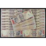 India 1000 Rupees (100) dated 2005 - 2015 (Pick100 and Pick107) mixed grades