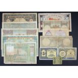 Morocco (12), 1000 Francs dated 1956, 100 Francs (3) dated 1944, 1946 and 1952, 50 Francs (2)